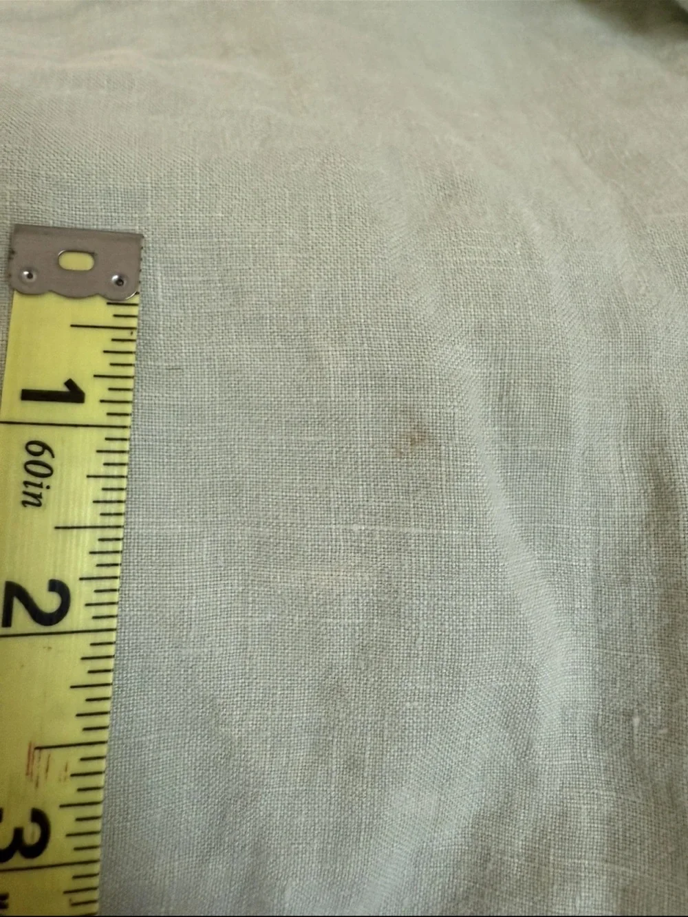 Bella Notte Linens 100% Linen Duvet Cover Green Buttons Luxury King ( Read Desc